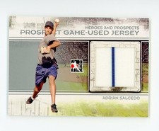 2011 ITG Heroes and Prospects Prospect Jerseys Silver #PJ-5 Adrian Salcedo