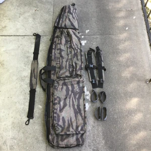 MidwayUSA Drag Bag Tactical 56" 2  Woodland Camo Straps Case - Picture 1 of 16