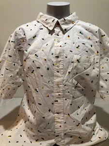 LRG Lifted Research Group kurzärmliges unendliches Shirt mit Knopfdruck mehrfarbig groß - Bild 1 von 8