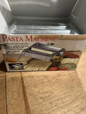 Stainless Steel Fresh Pasta Maker Roller Machine for Spaghetti Noodle Fettuccine - Image 1 of 4