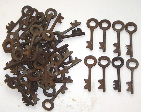 Iron Skeleton Keys Lot of 50 Cover