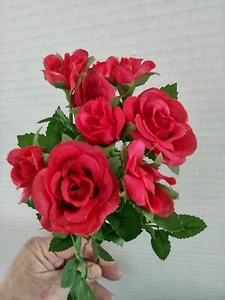 Mini rose bush arrangement silk flower arrangements - Picture 1 of 6