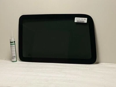 Fits 2018-2024 Jeep Wrangler 4 Door Driver Side (Left) Quarter Glass Dark Tinted - Image 1 of 2