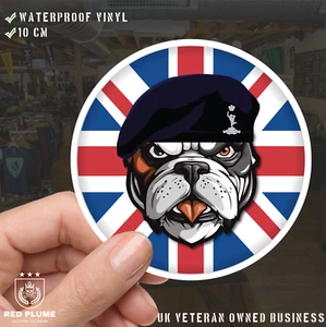 Royal Signals British Veteran Bulldog Aufkleber - 10 cm Vinyl Sticker - Bild 1 von 4