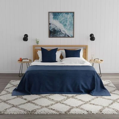 Mason Brooks Transitional White Indoor Shag Cloud Shag Area Rug - Image 1 of 4