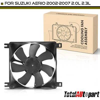 1x Conjunto de ventilador de refrigeración condensador con cubierta para Suzuki Aerio 02-07 2,0 L 2,3 L Foto 1 de 4