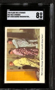 Fleer 1959, The 3 Stooges, #23 Ni siquiera George Washington, SGC 88 casi nuevo - Imagen 1 de 2