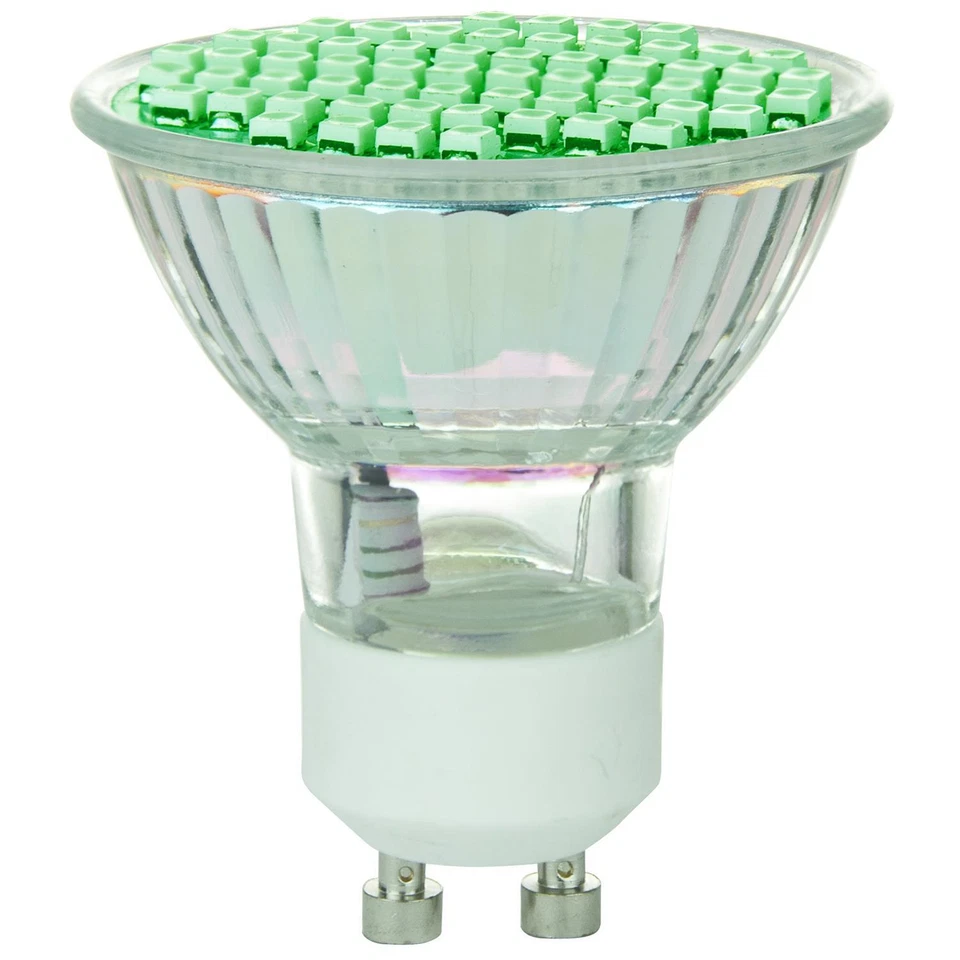 Sunlite LED MR16 Colored 2.8W (20W Halogen Equivalent) Bulb (GU10) Base, Green - Image 1 of 3
