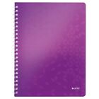 Leitz WOW Notebook A4 ruled wirebound with PP cover Purple 46370062