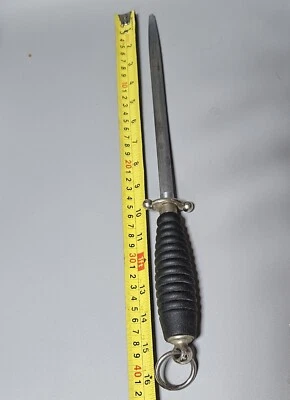 Vintage J.A. Henckels Zwilling varilla de afilar de acero Solingen Alemania afilador JA Foto 1 de 4