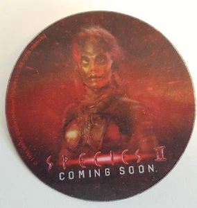 1998 Species 2 Movie Lenticular Hologram Promo Promotional Button Pin Pinback - Picture 1 of 2