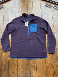 Patagonia Mens R1 Air Zip-Neck 1/2 Zip Pullover Fleece Obsidian Plum New XXL 2XL - Picture 1 of 6
