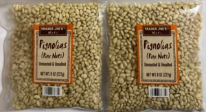 2 Pack Trader Joe's Raw Pignolias Pine Nuts 8 oz each Unroasted Unsalted - Picture 1 of 4