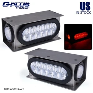 Fit For Trailer/Truck LED Steel Housing Box 6"Oval Tail Light 2"Marker Light - Picture 1 of 12