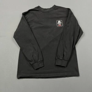 Vans Shirt Men Medium Black Crew Neck Cross Bones Graphic Live Wire Off The Wall - Picture 1 of 10