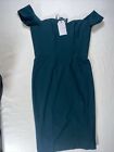 Dress The Population Women’s Large Bailey Off The Shoulder Green Cocktail Dress