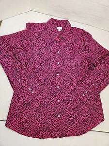 J Crew Button-up stretch cotton poplin shirt signature fit size Xlarge XL Pink - Picture 1 of 3