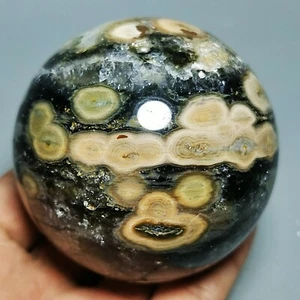 Sammlung! Roher NATÜRLICHER OZEANJASPIS Geode QUARZKRISTALL Kugel Kugel HEILUNG - Bild 1 von 12