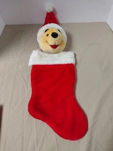 Winnie the Pooh Plush Christmas Stocking 3D Head - Picture 1 of 8
