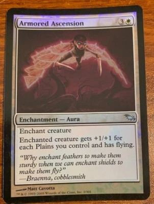 2008 Magic The Gathering Shadowmoor Foil #2/301 Armored Ascension Used - Image 1 of 2