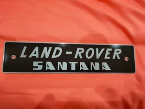 LAND ROVER SANTANA, EMBLEMA aluminio,nuevo - Imagen 1 de 2