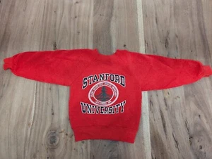 Vintage Stanford Leland Junior University Red Sweatshirt Sweater XS 2-4T - Picture 1 of 4