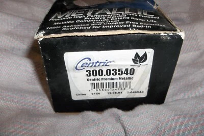 1986-1992 Olds Buick Cadillac CENTRIC PREMIUM METALLIC BRAKE PADS 300.03540 - Image 1 of 2