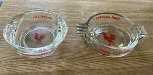 2 x Vintage Courage Brewery Ashtrays - In Very Good Condition - Picture 1 of 7