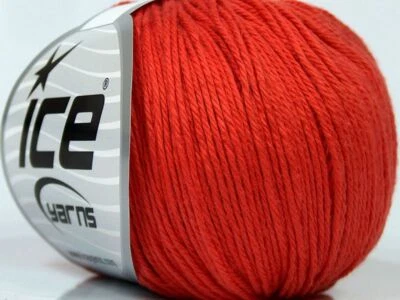 Lote de 8 Hilos de Algodón Bebé Giza Algodón Luz 8x50g Rojo Marsala Foto 1 de 4
