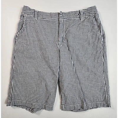 Pantalones cortos Burmudas Merona Fit 1 a rayas para mujer talla 4 azul/blanco Foto 1 de 4