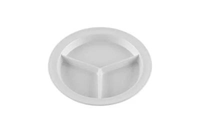 G.E.T. ?CP-530-W-EC Heavy-Duty 3 Compartment Plastic Divided Compartment Plat... - Image 1 of 4