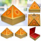 Wooden Pyramid Wish Box Size 4 inch Om Sticker Wish Box for Reiki Wish Healing