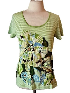 Patagonia Hemd grün Gr. S gestreift Kurzarmshirt FLORAL - Bild 1 von 10
