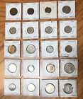 1878-1981-20 Vintage Coins-South America -Peru,Chile,Brazil,Paraguay,El Salvador