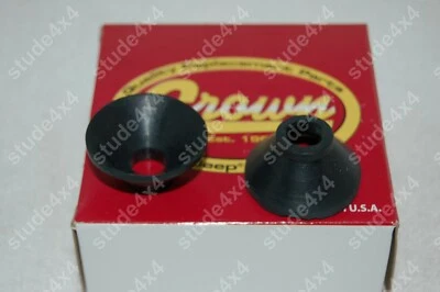 BOTA ANTIPOLVO DE GOMA CON EXTREMO DE VARILLA DE AMARRE PARA JEEP MB GPW CJ2A M38 CJ3A CJ5 CJ7 PAR 1941-86  Foto 1 de 3