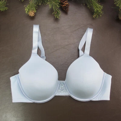 Sujetador Vanity Fair 36C azul bebé acolchado con aros cierre ajustable trasero Foto 1 de 4