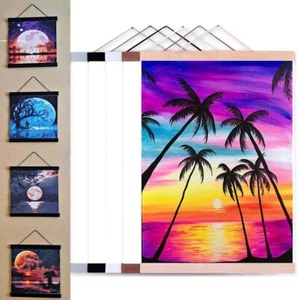 Diamond Painting Frames 30x40 Magnetic Poster Hanger Frame Wooden for Painting - Picture 1 of 7
