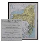 American Bank Note Co. Strona mapy kolei Nowego Jorku i New Jersey B1S2