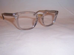 NEW GUCCI EYEGLASSES GG 0184O 005 GRAY 50mm RX AUTHENTIC 0184 - Picture 1 of 8