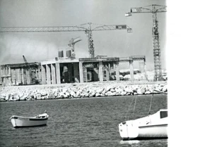 Frankreich Martigues Ponteau Bau des Wärmekraftwerks altes Foto 1969 - Bild 1 von 3
