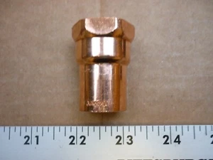 3/4" Copper Sweat x 3/4" Female NPT Coupler (Brand Varies) - Picture 1 of 4