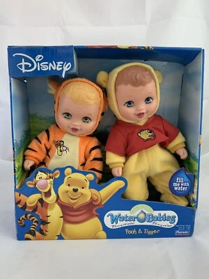 2005 Disney Water Babies POOH & TIGGER - Playmates Dress-Up Cuddler - NEW Sealed - Image 1 of 4