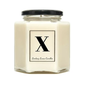 Letter X Alphabet Scented Candle - Picture 1 of 6