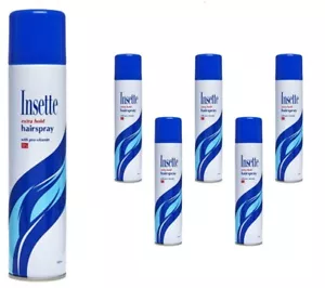 Insette Extra Hold Hair Spray With Pro-Vitamin B5 300ML x 6 - Picture 1 of 7