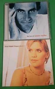 2 CD Lot: James Taylor & Alison Krauss: Best Of and Forget About It- Like New! - Picture 1 of 4