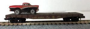 N SCALE A&SF FLAT CAR 933253 w/ AUTO - Picture 1 of 4