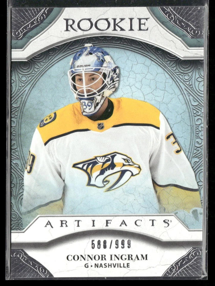 2020-21 Upper Deck Artifacts Connor Ingram RC /999 #RED197 Nashville Predators - Image 1 of 2