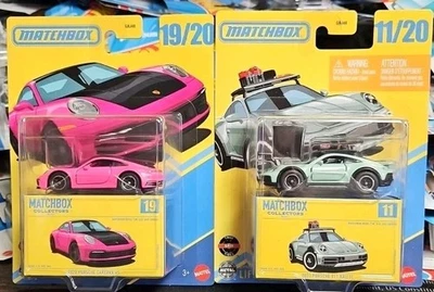 2025 Matchbox Collectors Series 2023 PORSCHE 911 RALLYE 2020 CARERRA 4S LOT OF 2 - Image 1 of 4