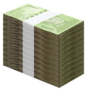 Venezuela 20000 Bolívar Soberano, 2019, P-110, Usado X 1000 PCS Ladrillo - Imagen 1 de 2