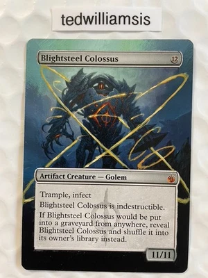 Blightsteel Colossus MtG Mirrodin Besieged Altered Art Extended & Borderless - Image 1 of 4